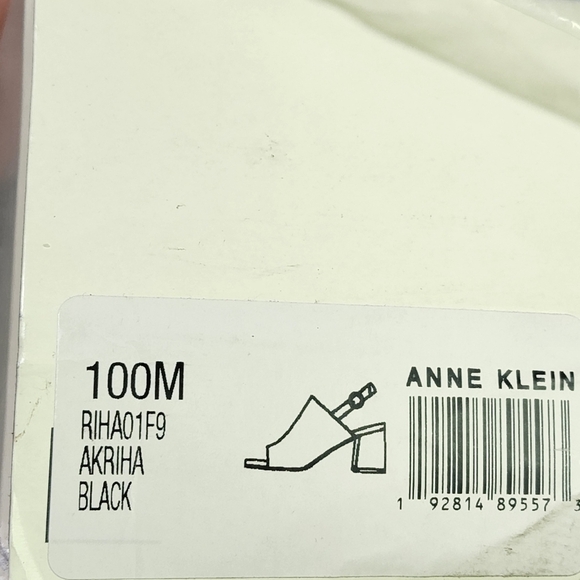 Anne Klein Women's Black Riah Block Heel Sandal - 10 - Picture 6 of 6